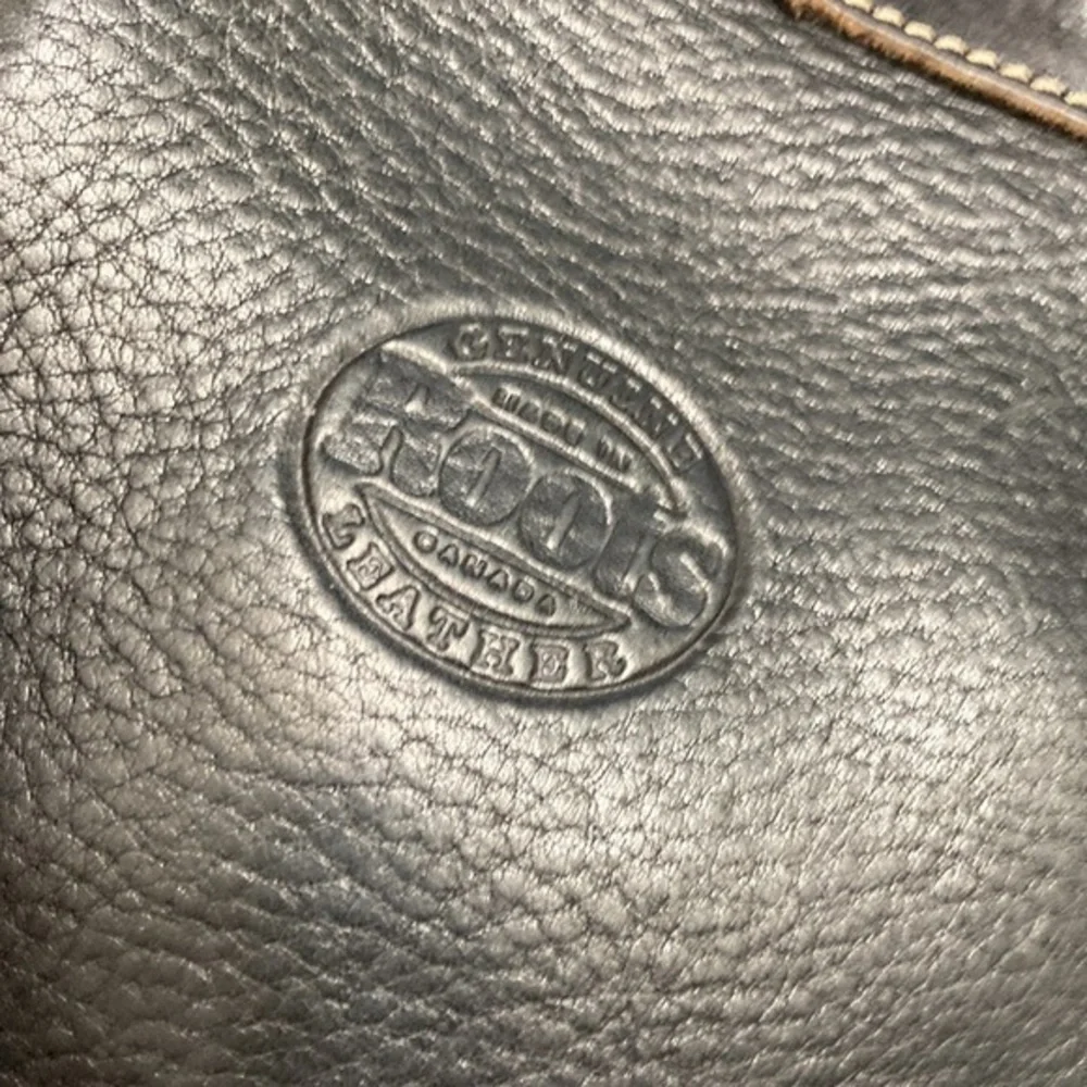 Roots Canada mini backpack black leather